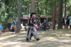 Many fair goers were dressed to the nine...